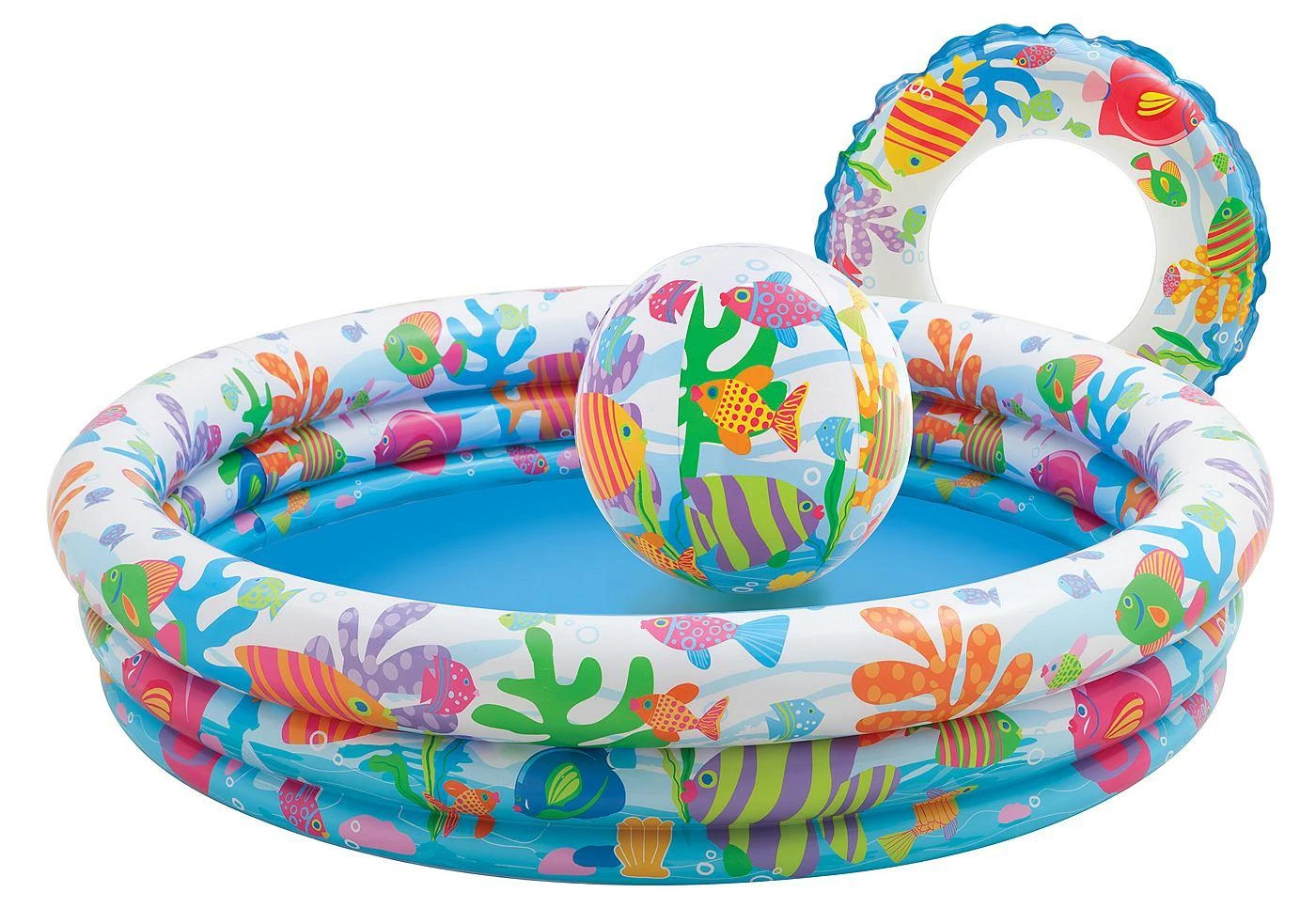 Intex Pineapple purslų baseino rinkinys 59469NP Pripučiamas, daugiaspalvis