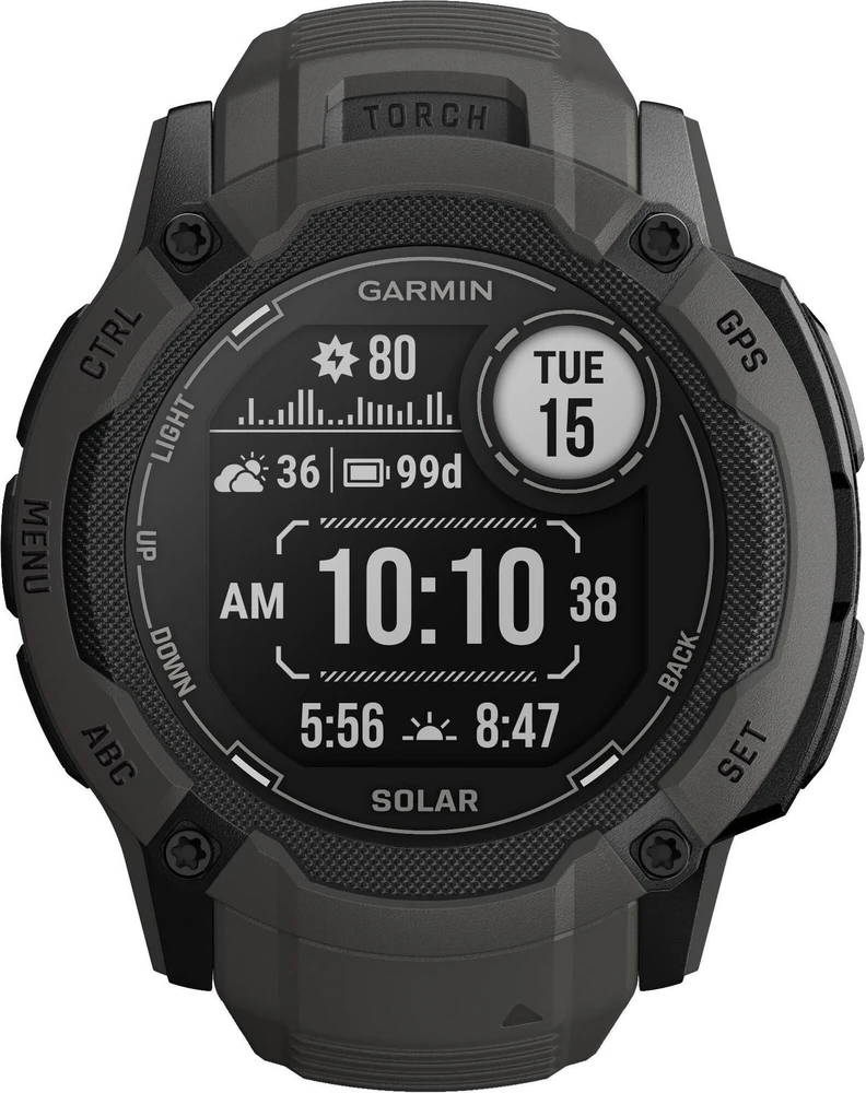 Išmanusis laikrodis Garmin Instinct 2X Solar, Grafito spalvos