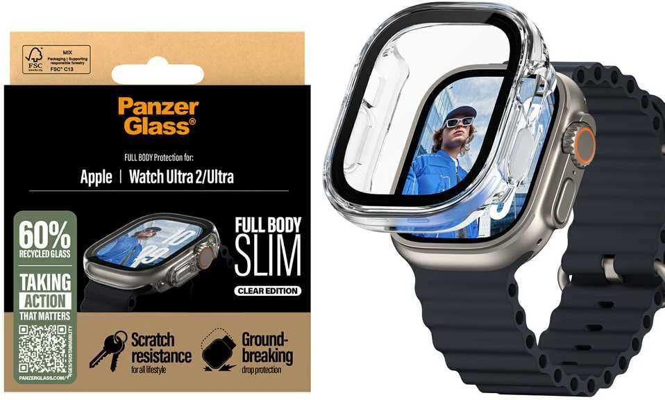 „Panzer Glass“ „PanzerGlass“ viso kūno plonas „Apple Watch Ultra 2“ / „Ultra 49mm“ skaidrus 3715