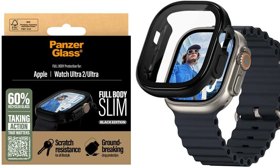 Panzer Glass PanzerGlass Full Body Slim Apple Watch Ultra 2 / Ultra 49mm juodas 3718
