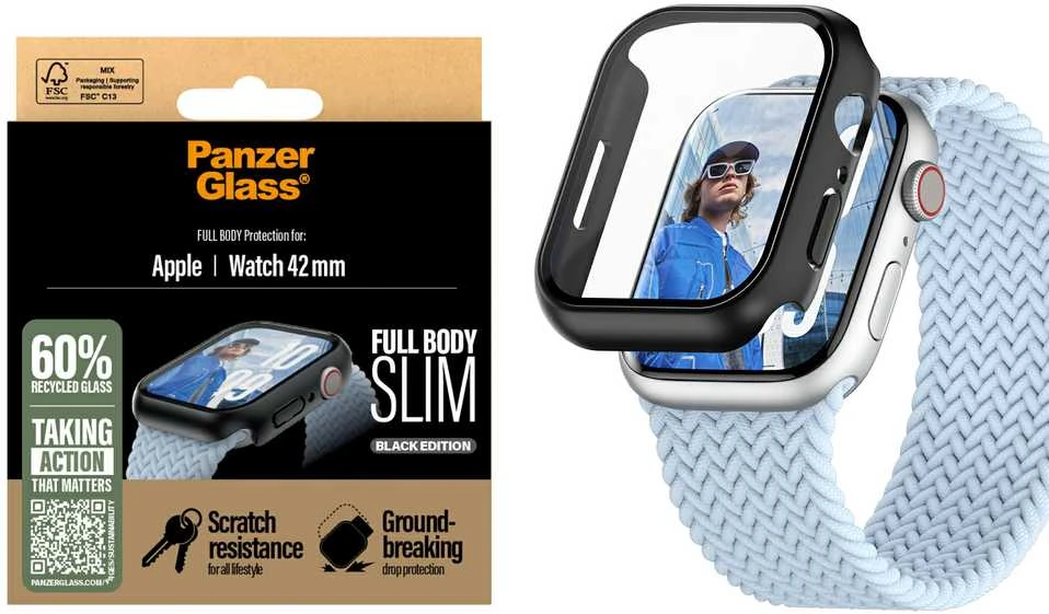 Panzer Glass PanzerGlass Snappie Full Body Apple Watch 10 42mm juodas 3716