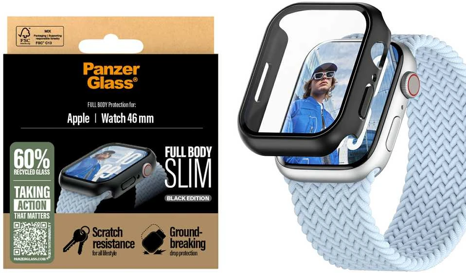 Panzer Glass PanzerGlass Snappie Full Body Apple Watch 10 46mm juodas 3717
