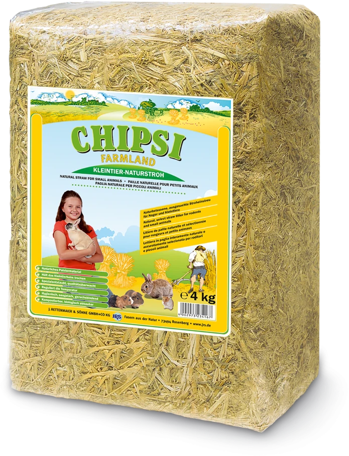 Chipsi - ūkio paskirties žemės kraiko šiaudai 4kg - (400297323416)