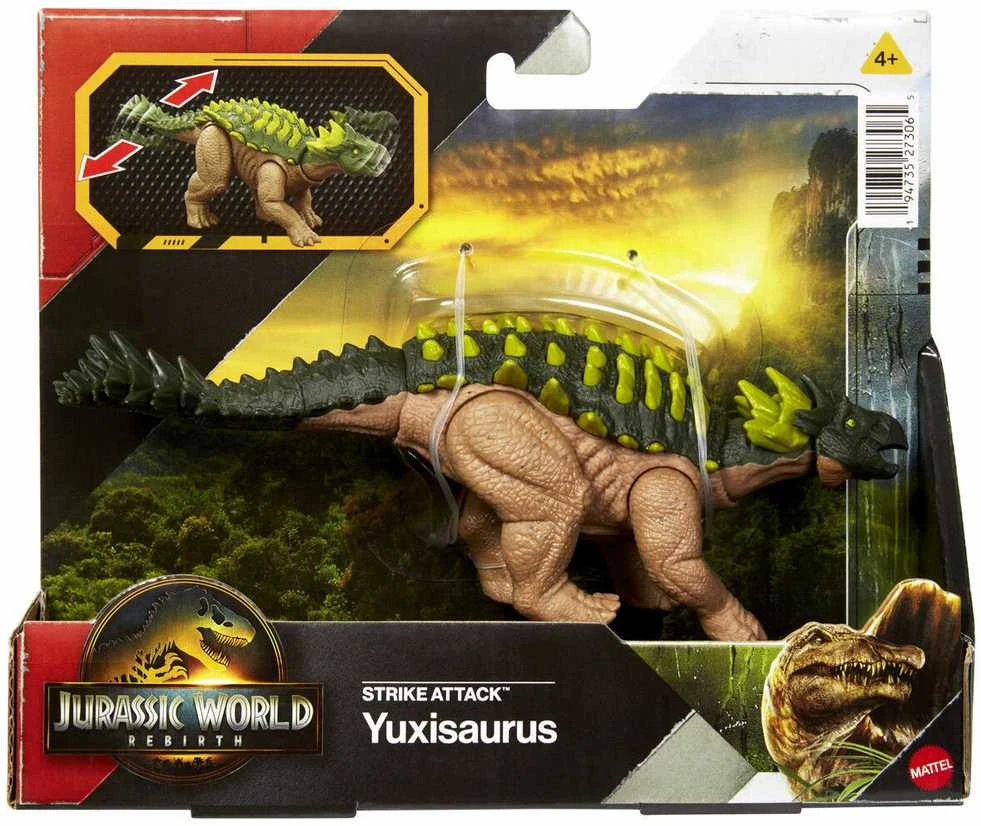 Mattel WORLD Yuxisaurus dinozauro figūrėlė Juros pasaulio atgimimo streiko ataka