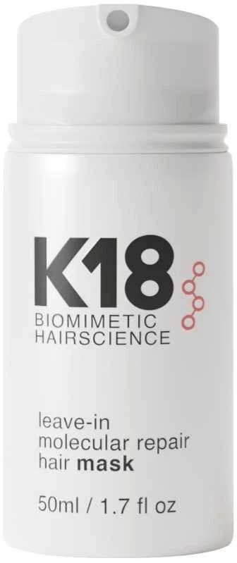 Nenuplaunama atkuriamoji plaukų kaukė K18 Leave-in Molecular Repair Hair Mask, 50 ml