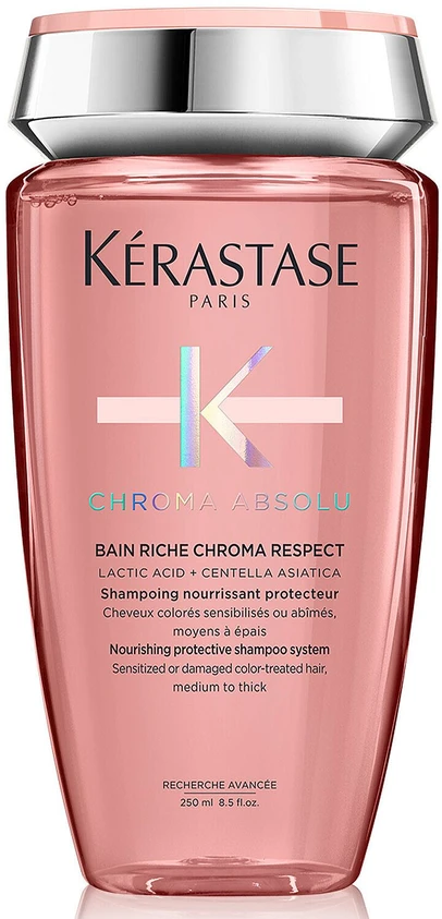 Atkuriamasis apsauginis plaukų šampūnas Kerastase Chroma Absolu Bain Riche Chroma Respect Šampūnas 250ml