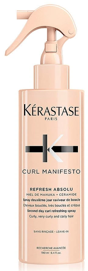 Kérastase Curl Manifesto Refresh Absolu purškiklis banguotiems ir garbanotiems plaukams, 190 ml