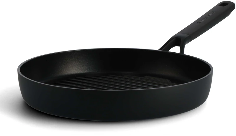 KitchenAid - Klasikinė kaltinė apvali keptuvė - juoda - 28 cm