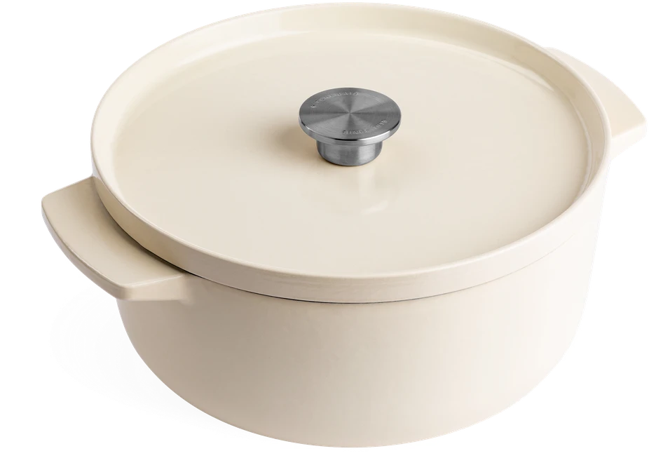 KitchenAid ketaus puodas 5,2L migdolų kremas