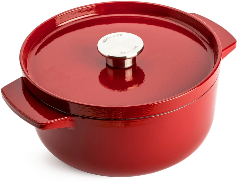KitchenAid - KA-Puodas - Empire Raudona - 22 cm / 3,3 l