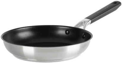 KitchenAid - KA-Classic nerūdijančio plieno keptuvė su atvira rankena - sidabrinė - 24 cm