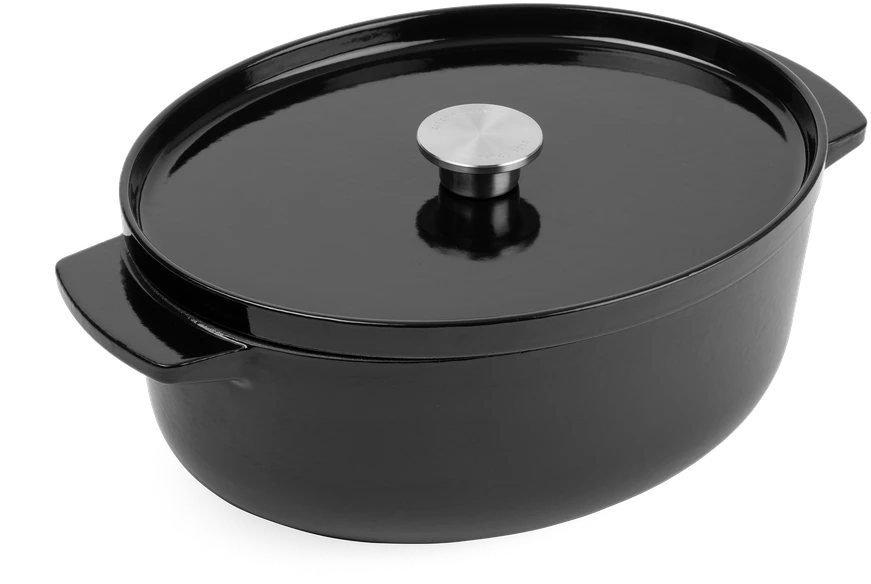 KitchenAid - KA-Ovalus troškintuvas - Onyx Juodas - 30 cm / 5,6 l