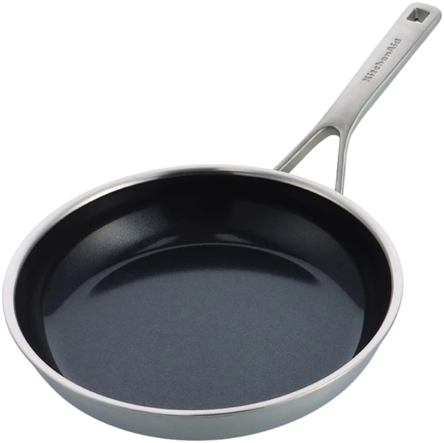 KitchenAid - Daugkartinė keptuvė - sidabrinė - 20 cm