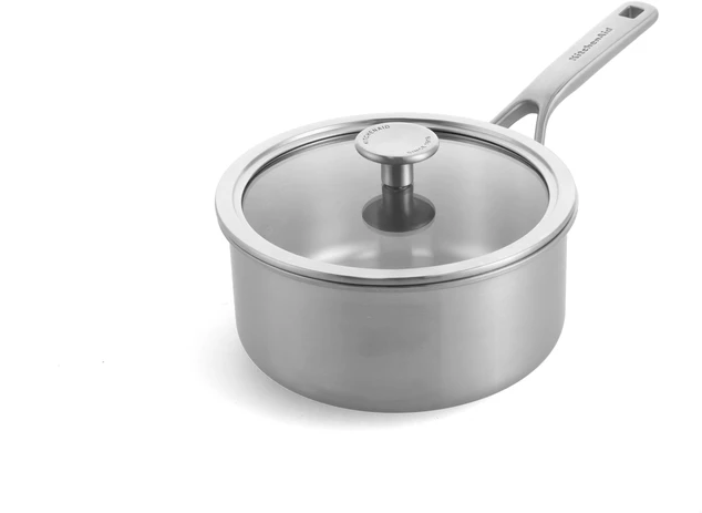 KitchenAid - Daugkartinis puodas su dangčiu - sidabrinis - 20 cm