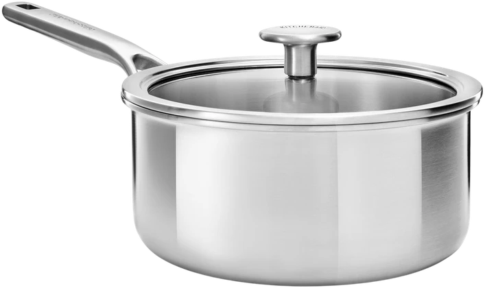 KitchenAid - „Multiply“ puodas su dangčiu - sidabrinis - 18 cm / 2,13 l