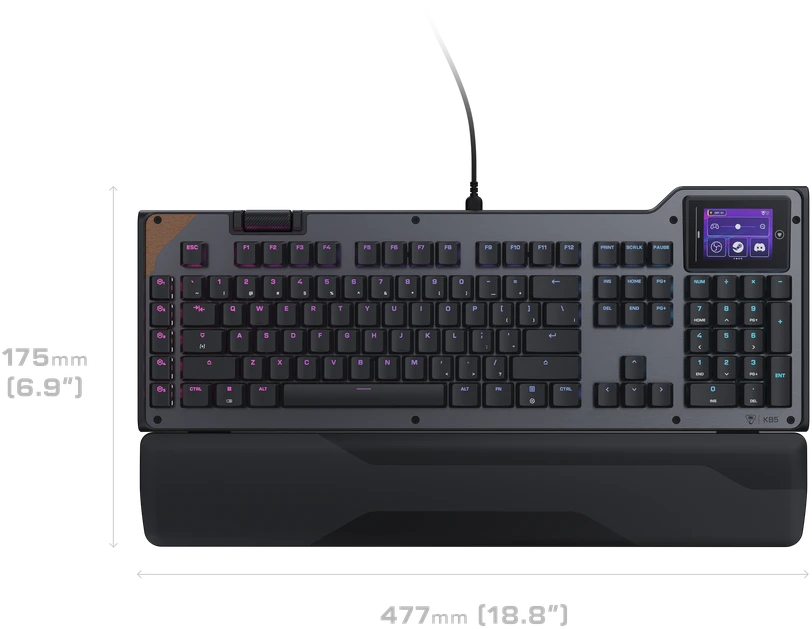 Pelė Turtle Beach klaviatūra Command KB5 Nordic, juoda