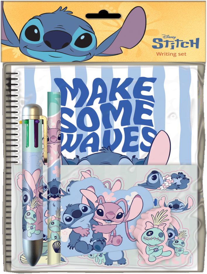 KNYGA Stitch Stor - siuvinėjimo rašymo rinkinys - įvairiaspalvis rašiklis