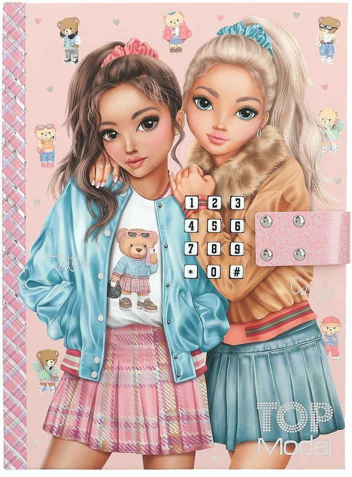 Top Model dienoraštis su elektroniniu kodu ir muzika "Team Teddy"
