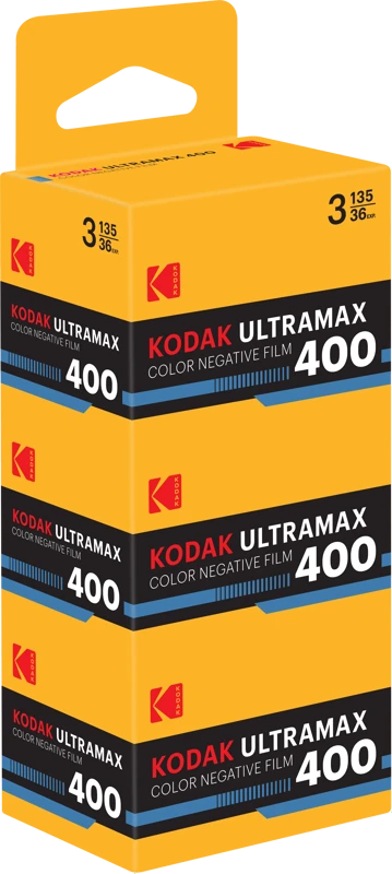Eastman Kodak Ultramax 400 135-36 exp 3-pack Vertical