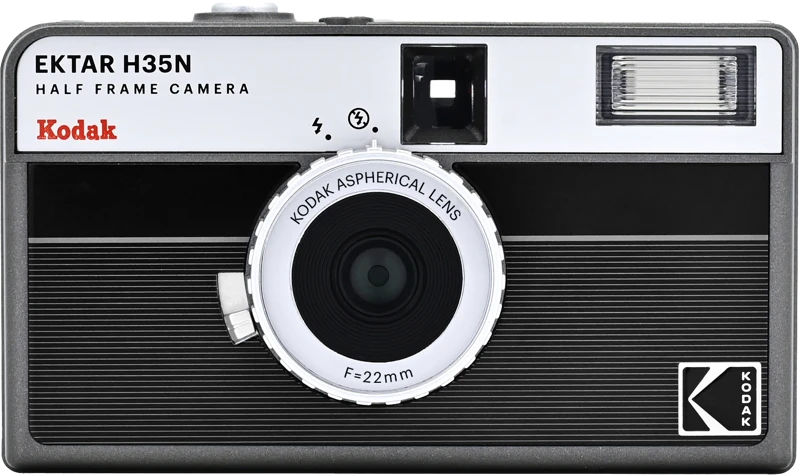 Kodak EKTAR H35N Camera Striped Juodas