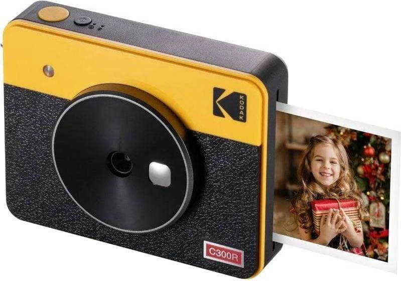 Momentinis Fotoaparatas - Kodak Mini Shot 3 Retro 4Pass Instant Photo Spausdintuvas, Geltona