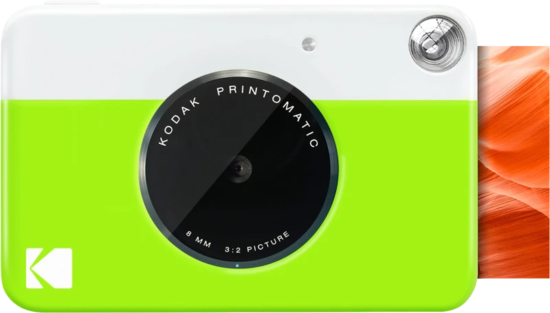 Momentinė kamera - Kodak Printomatic 10MP ZINK nuotraukų spausdintuvas žalias