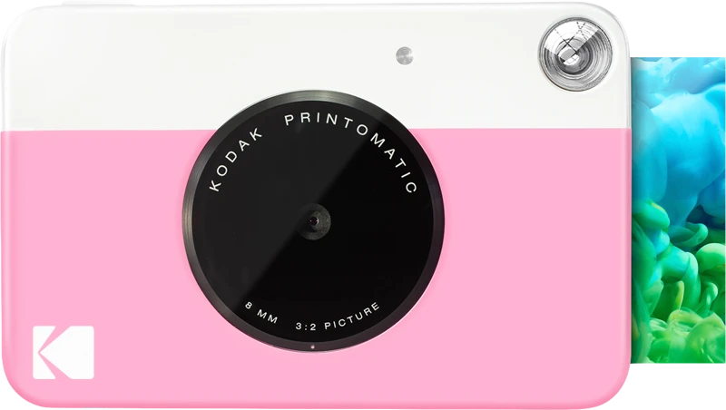 Kodak PRINTOMATIC Momentinis fotoaparatas, 2x3'', Rausva