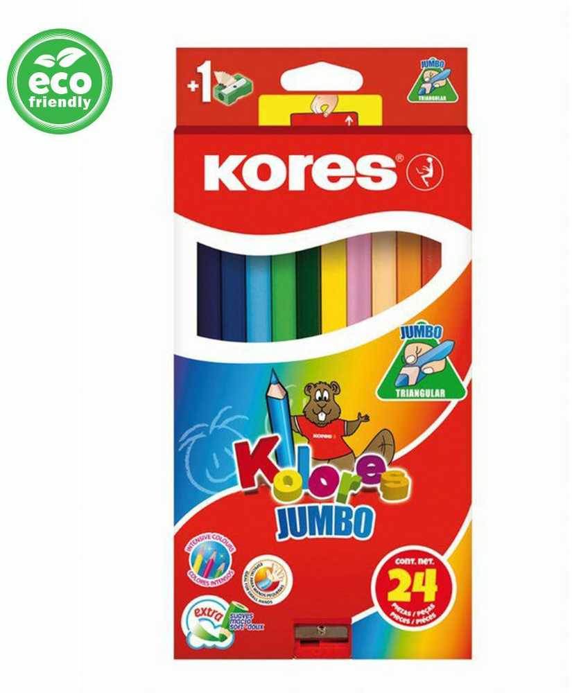 Kores - Jumbo spalvoti pieštukai - 24 vnt. (793524)