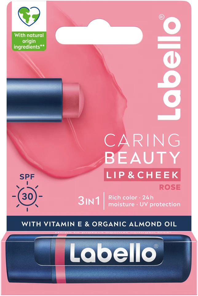 Label Label Labello - Caring Beauty - Rožių nuogumo spalva - 4.8g