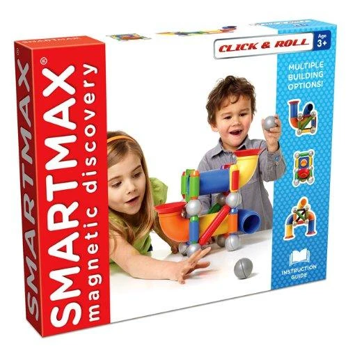 Magnetinės kaladėlės Smart Max Click & Roll IUVI Games