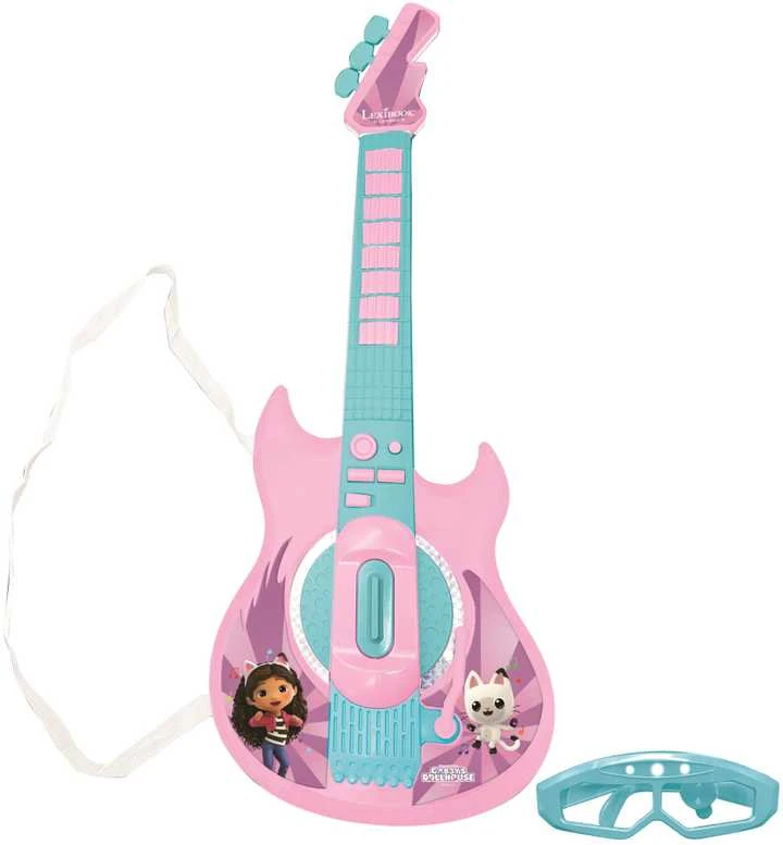 Lexibook Gabby's Dollhouse elektroninė šviečianti gitara su mikrofonu akinių formos