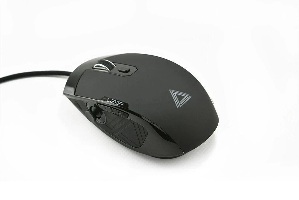 Kompiuterio pelė LEXIP PU94 – Wired 3D mouse with internal joystick, thumb joystick and ceramic pads – 6 buttons and 12 programmable macros