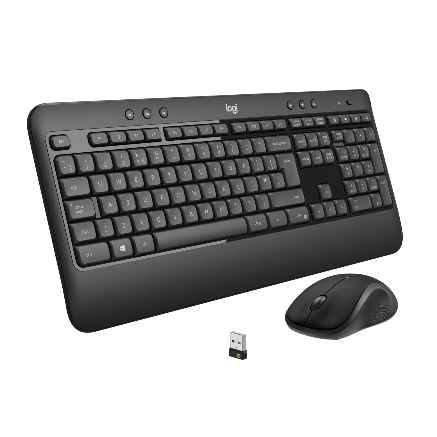 Belaidis pelės ir klaviatūros rinkinys Logitech MK540 Advanced, išdėstymas: Nordic (Qwerty)