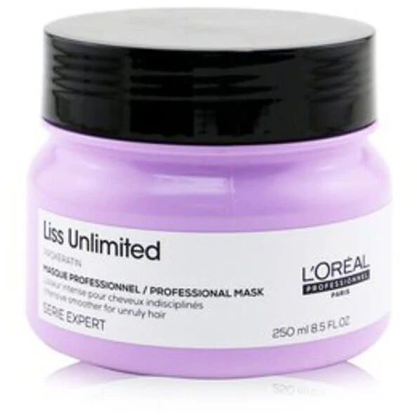 L'Oreal Professionnel Serie Expert Liss Unlimited plaukų kaukė „Kreminis“ glotninimui, 250 ml