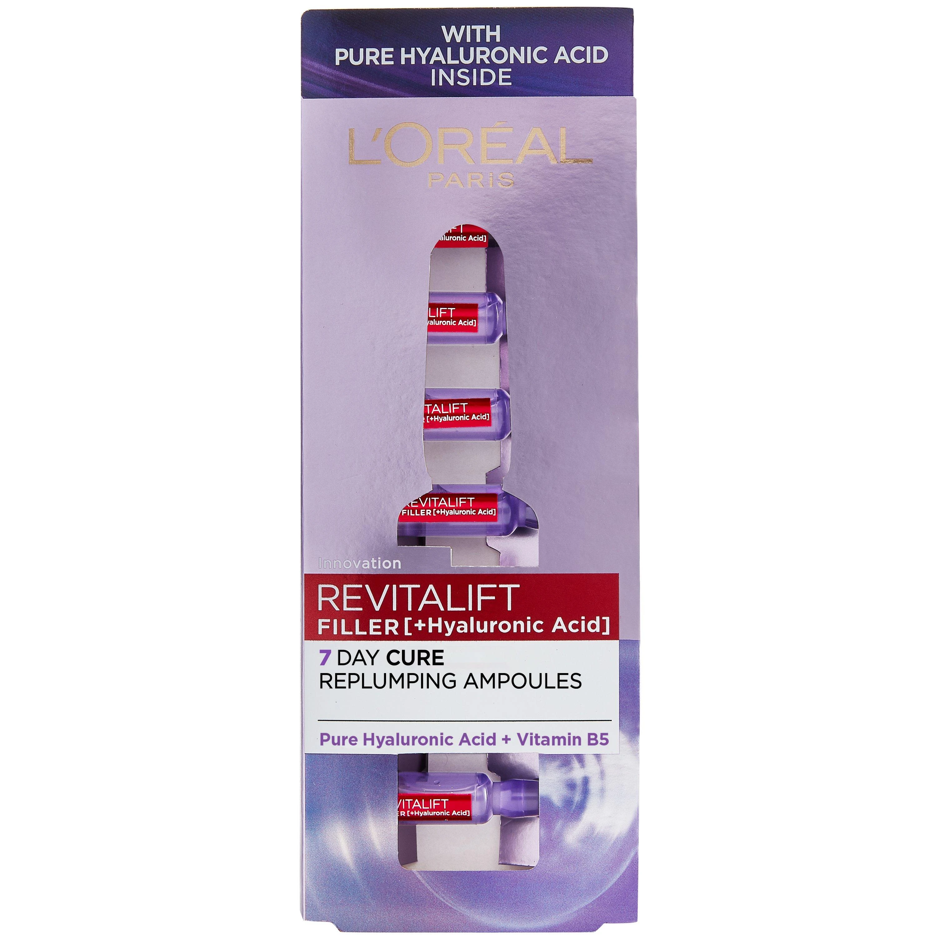 L'Oréal Paris Revitalift Filler HA 7 Day Cure abu motininiai serumai, 9,1 ml