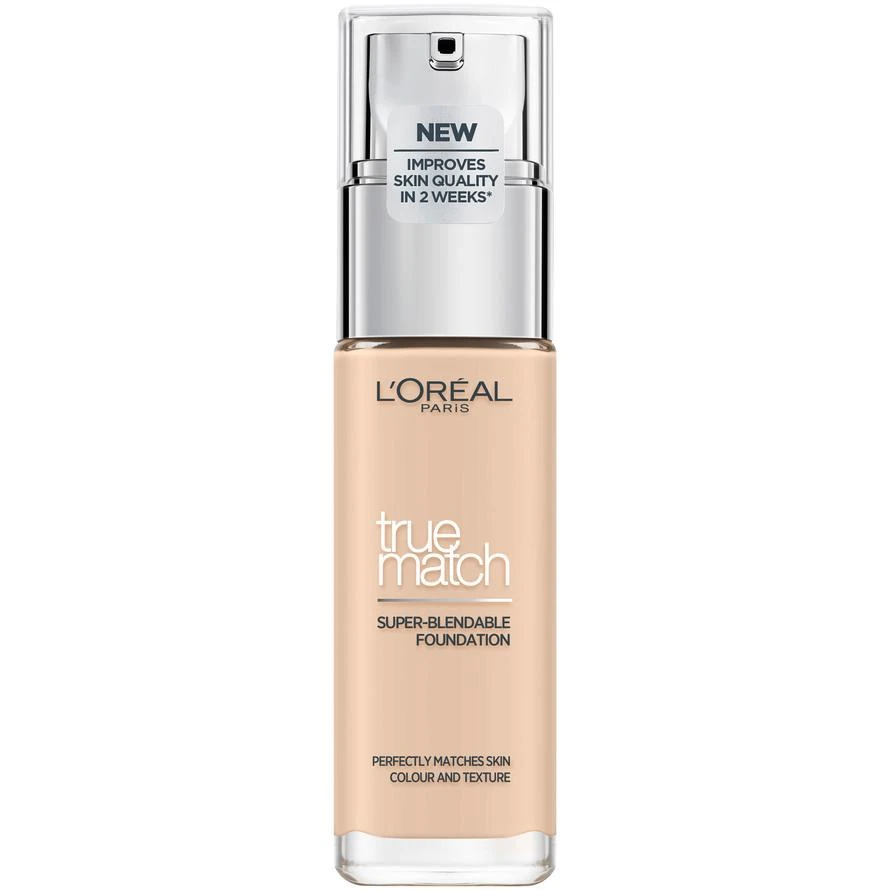 L’Oréal Paris True Match True Matcoolh Founeutraldationeutral 0.5.neutral. Porcoolelaineutral Buteliukas su pompa Skystis 30 ml