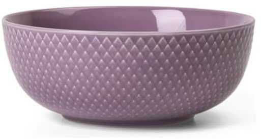 Lyngby Porcelæn – Rombo spalvos dubuo – Ø15,5 cm – Violetinė