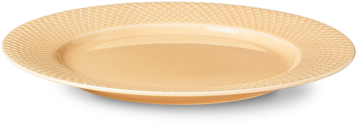 Lyngby Porcelæn – Rombo spalvos pietų lėkštė – Ø27 cm – Smėlis