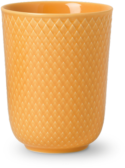 Lyngby Porcelæn - Rhombe spalvotas puodelis - 33 cl - geltonas