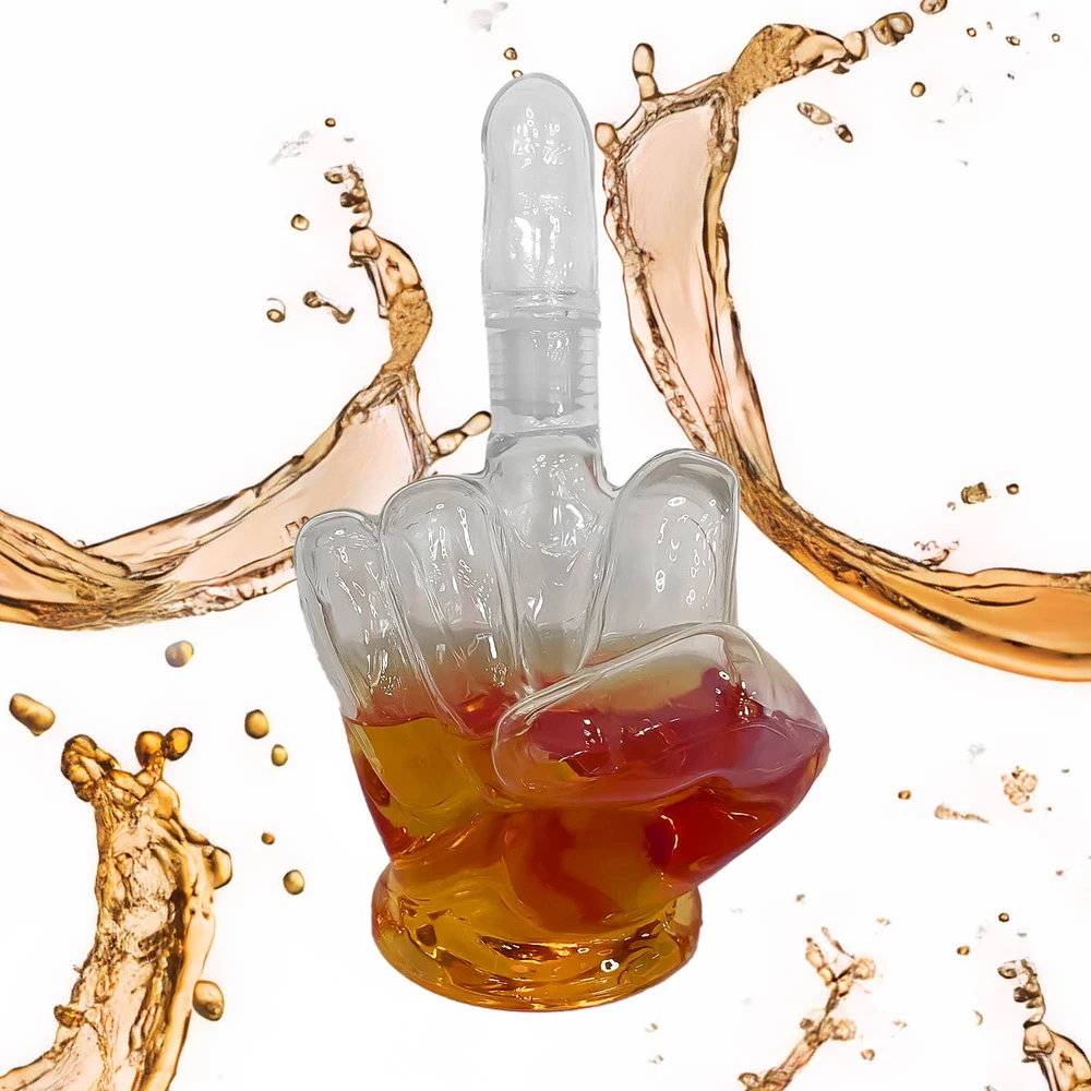 Gertuvė „Mad Monkey“ – „Up Yours“ dekanteris – 23 cm aukščio, 750 ml talpos