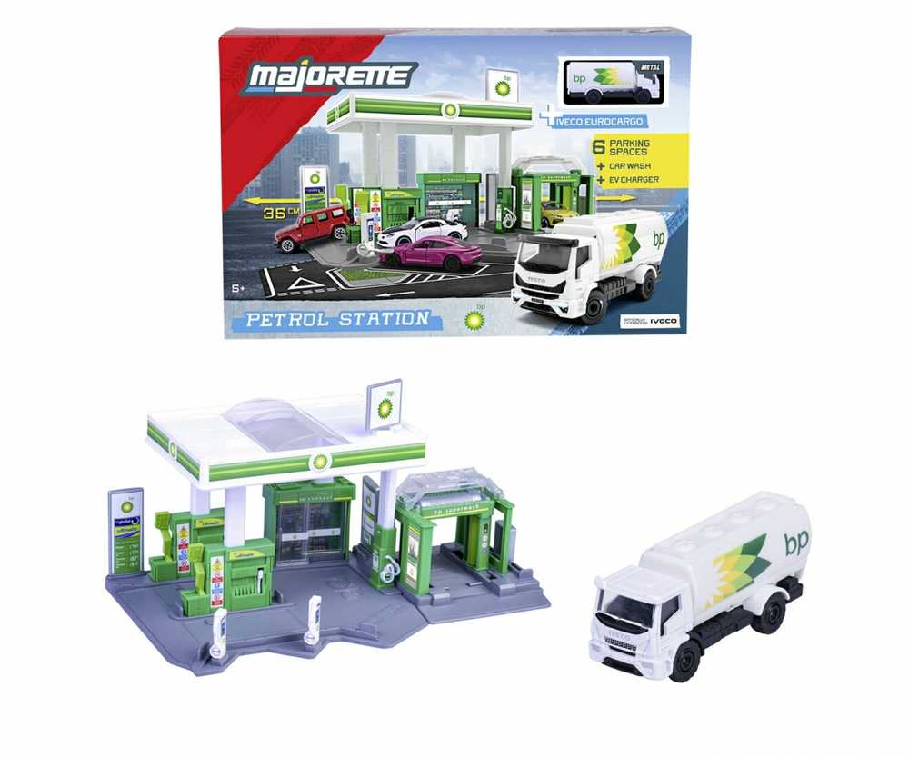 Majorette - Degalinė BP + 1 transporto priemonė (8502006001)