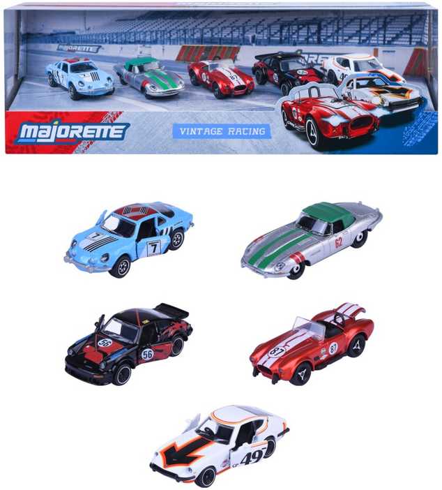 „Majorette“ – 5 dalių „Vintage Racing“ dovanų rinkinys (8502005001)
