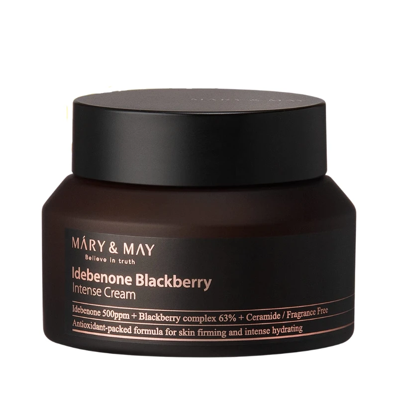 MARY & MAY Odos kremas su antioksidaciniu poveikiu Idebenonas Gervuogė (intensyvus kreminis) 70 g