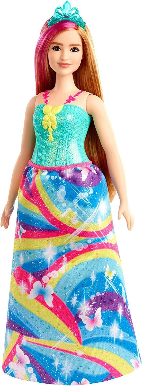 Mattel Barbie Barbė - Princesės lėlė Dreamtopia - Mėlyna Tiara (GJK16)