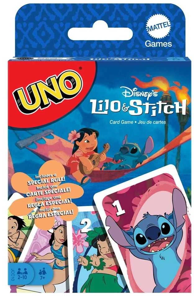 Mattel UNO Disney Lilo ir Stitch vakarėlių kortų žaidimas