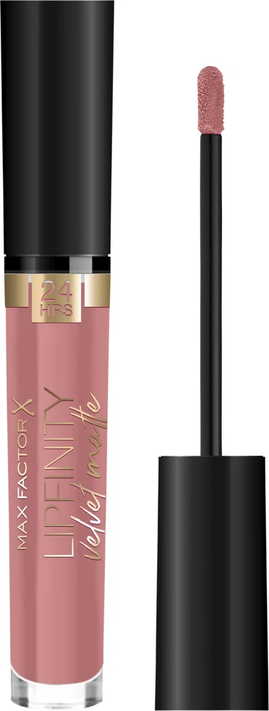 Max Factor Lipfinity Velvet Matte Lūpų dažai, 3,5 ml, spalva - 045 Posh Pink