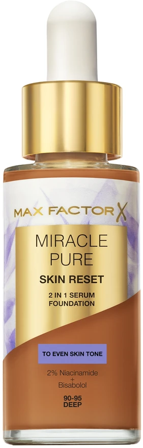 Max Factor Miracle Pure Skin Reset 2in1 serumo makiažo pagrindas