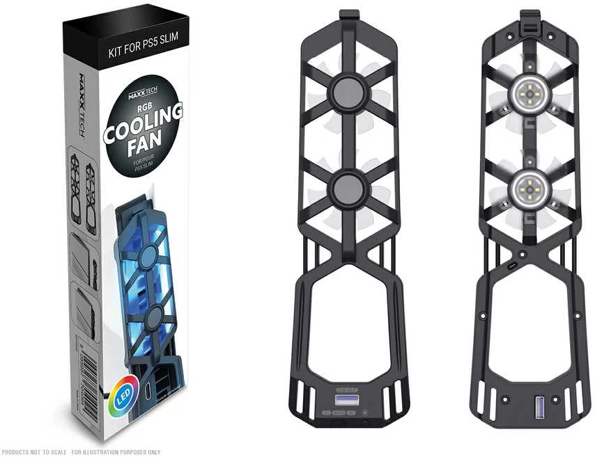 Maxx Tech PS5 plonas RGB ventiliatorius