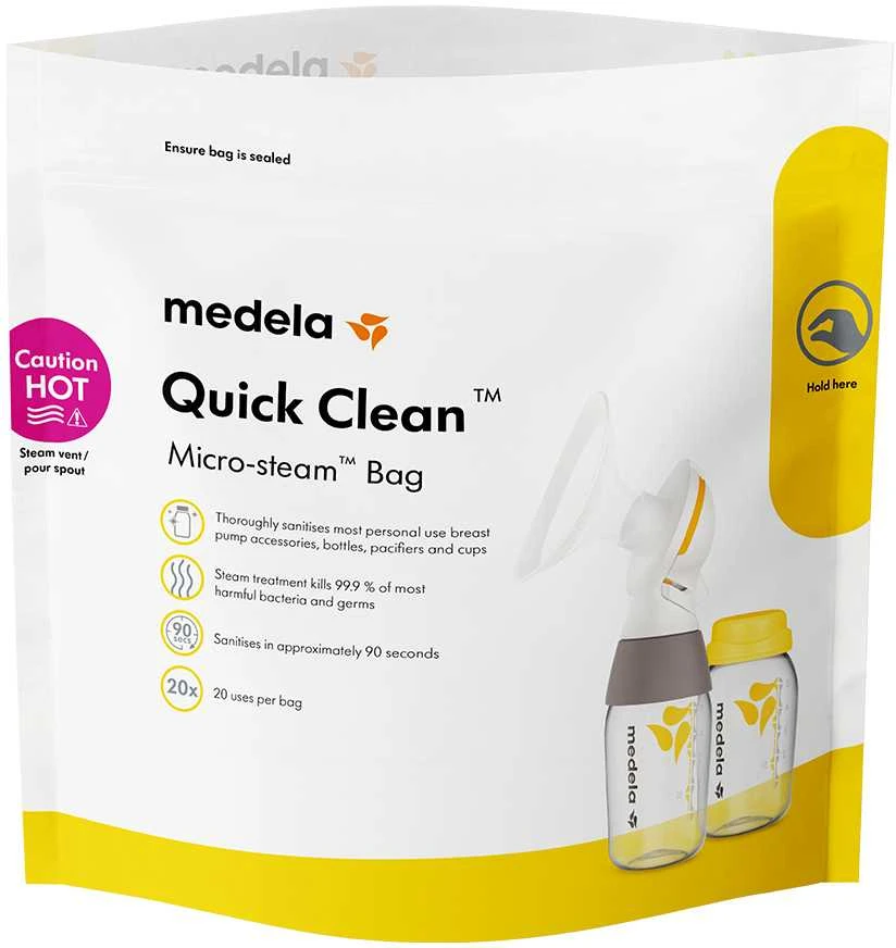 „Medela“ – greito valymo maišeliai mikrobangų krosnelei – 5 vnt.