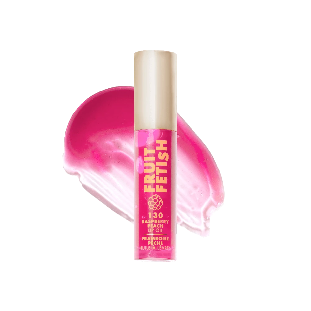 Milani Fruit Fetish Lip Oil Hydrating lūpų aliejus, 130 aviečių ir persikų, 0,135 ml